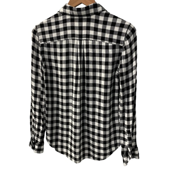 LL BEAN SIGNATURE PLAID Rayon Button Up Shirt, Size Extra Small, Super Soft - Picture 2 of 7